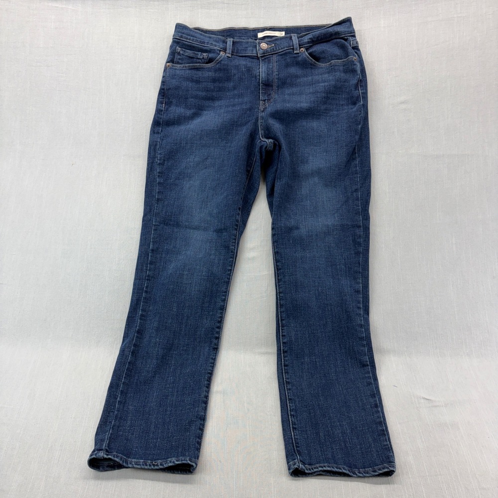 Levi Strauss & Co Jeans Womens 12 Classic Straight Blue Dark Wash 39250-0002
